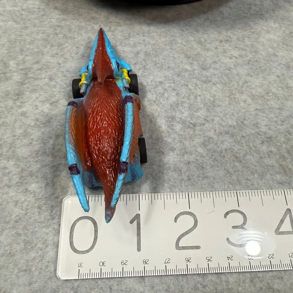 Dinocar Pterodactyl-Style Brown‎ & Blue Toy Car Unique Dinosaur Vehicle